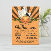 レトロハロウィンレイズ、ジャックオランタン幽霊 招待状 (スタンド正面)