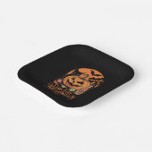 レトロハロウィンロングライブ秋シ不気味ーズン ペーパープレート (傾斜あり)