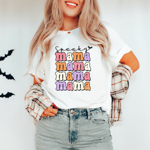 レトロハロウィン不気味ママTシャツ Tシャツ