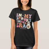 レトロハロウィン私の不気味先生時代の名前 Tシャツ (正面)