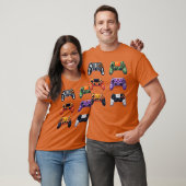 レトロハロウィン ゲーミングコントローラー ビデオゲーム好き Tシャツ (ユニセックス)