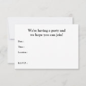 レトロハロウィーンの招待 招待状 (裏面)