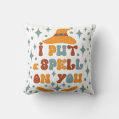 レトロハロウィーンアートプリント クッション (正面)