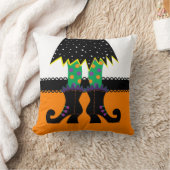 レトロハロウィーンウィッチ クッション (ブランケット)