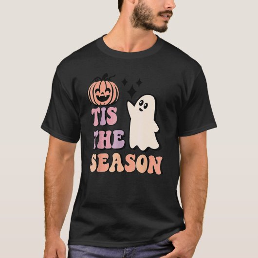 レトロハロウィーンカボチャこのシーズンホットグールH Tシャツ (正面)
