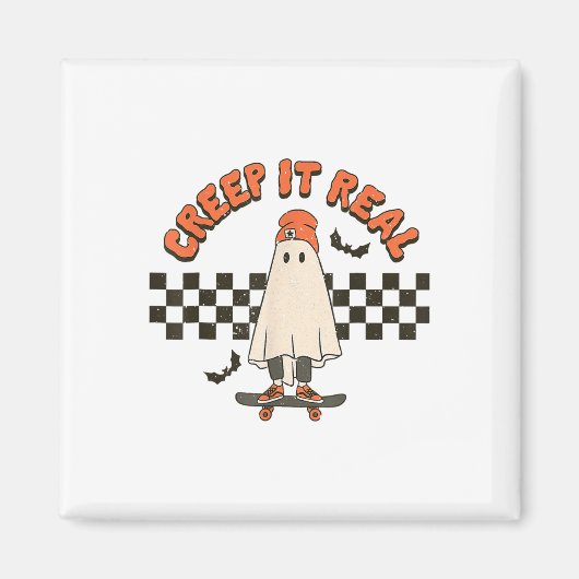 レトロハロウィーンクリープ実在it幽霊ボイー秋シーソ マグネット (正面)