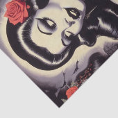 レトロハロウィーンゴシックのピンアップ 薄葉紙 (詳細)