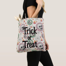 レトロハロウィーントリックまたはトリートキャンディトートバッグ トートバッグ