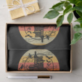 レトロハロウィーンハッピーハインングハ幽霊のよく出るウス 薄葉紙 (ギフト)