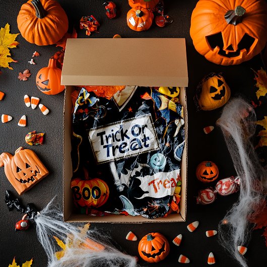 レトロハロウィーンパターン 薄葉紙