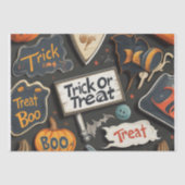 レトロハロウィーンパターン 薄葉紙 (正面)