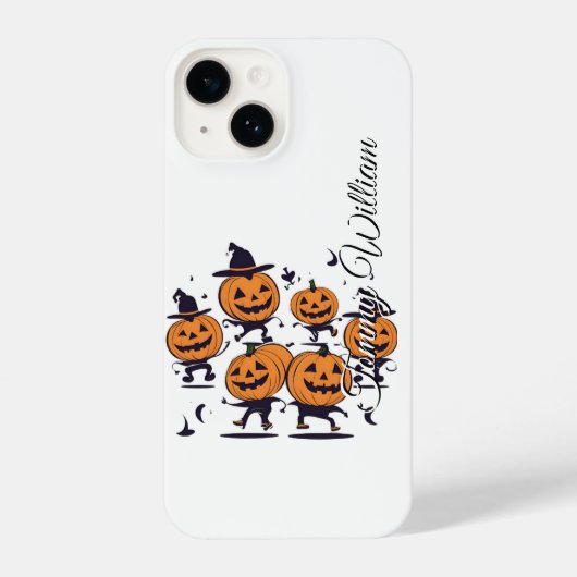 レトロハロウィーンパンプキン iPhoneケース (裏面)