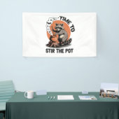 レトロハロウィーンフェラル時間を攪拌するポット 横断幕 (トレードショー)