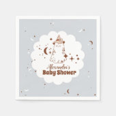 レトロハロウィーンリトルブベビーシャワー スタンダードカクテルナプキン (正面)