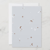 レトロハロウィーンリトルブベビーシャワー 招待状 (裏面)