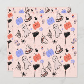 レトロハロウィーンヴィンテージをテーマにしたドードル (正面/裏面)