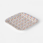 レトロハロウィーンヴィンテージをテーマにしたドードル ペーパープレート (傾斜あり)