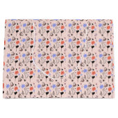 レトロハロウィーンヴィンテージをテーマにしたドードル ラージペーパーバッグ (正面)