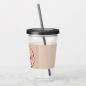 レトロハロウィーン不気味コスメ幽霊のよく出るットハウス幽霊 アクリルタンブラー (左)