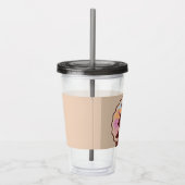 レトロハロウィーン不気味コスメ幽霊のよく出るットハウス幽霊 アクリルタンブラー (右)