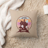 レトロハロウィーン不気味コスメ幽霊のよく出るットハウス幽霊 クッション (ブランケット)