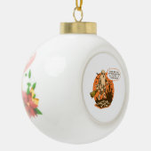 レトロハロウィーン幽霊の安全性 – ステイ・セーフ セラミックボールオーナメント (左)