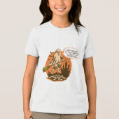 レトロハロウィーン幽霊の安全性 – ステイ・セーフ トライブレンドＴシャツ (正面)