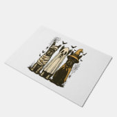 レトロハロウィーン幽霊フランスのブルドッグゴシックPng ドアマット (アングル)