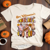 レトロハロウィーン幽霊幼稚園先生名 Tシャツ
