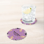 レトロハロウィーン幽霊私たちの小さなブベイビーシャワー ペーパーコースター (インサイチュ)