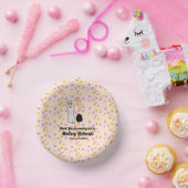 レトロハロウィーン幽霊私たちの小さなブベイビーシャワー ペーパーボウル (パーティー)