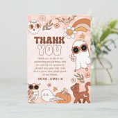 レトロハロウィーン誕生日サンキューカード シーズンカード (スタンド正面)