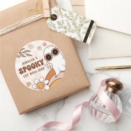 レトロハロウィーン誕生日シール ラウンドシール