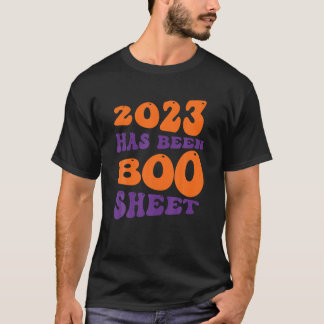 レトロハロウィーン2023はブーシートTシャツされている Tシャツ