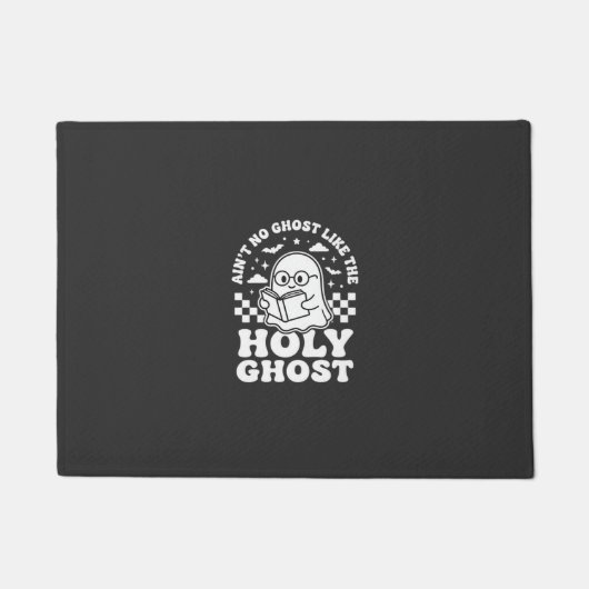 レトロハロウィーン ゴーストデザイン_1 ドアマット (正面)