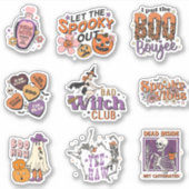 レトロハロウィーン シール (正面)