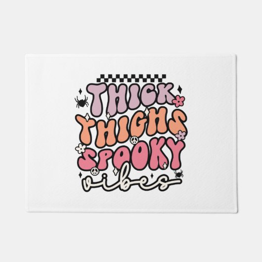 レトロハロウィーン ドアマット (正面)