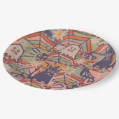 レトロハロウィーン ペーパープレート (アングル)