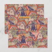 レトロハロウィーン ポストカード (正面/裏面)