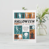 レトロハローウィンパーティ招待状 招待状 (スタンド正面)