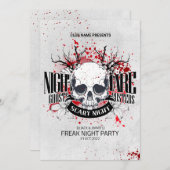 レトロハローウィンパーティ 招待状 (正面/裏面)