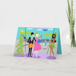 レトロハワイアンクリスマスカード シーズンカード