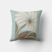 レトロハワイアンスタイル独身の花 クッション (裏面)