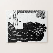 レトロハワイアンフラガール ジグソーパズル (横)