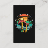 レトロハワイアンマッシュルームサンセット 名刺 (正面)