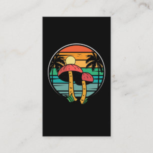 レトロハワイアンマッシュルームサンセット 名刺