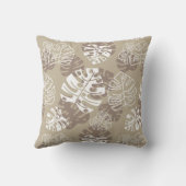 レトロハワイアンモンスターリーフブカッコいいランズ クッション (裏面)