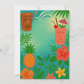 レトロハワイアンルアウ(ハワイ式宴会)パーティの招待状 招待状 (裏面)