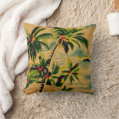 レトロハワイアンヴィンテージクッションカバー装飾用クッション クッション (ブランケット)