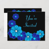 レトロハワイアン招待状 招待状 (正面/裏面)